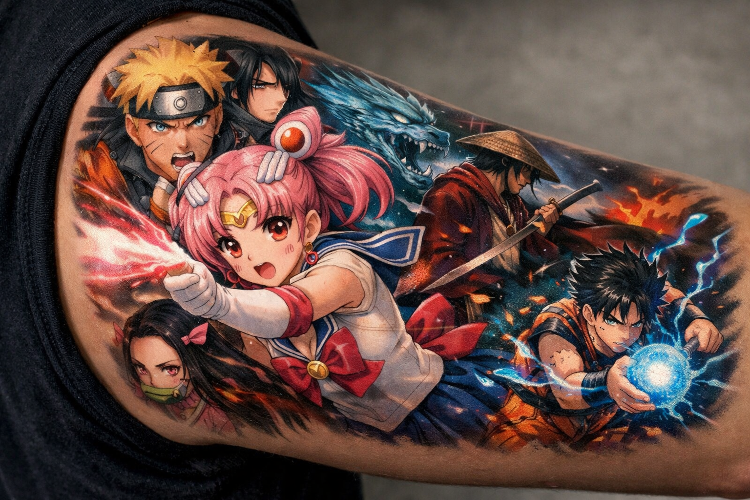 Аниме тату