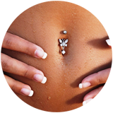 Сделать Пирсинг пупка в Москве в салоне ТАТУмания