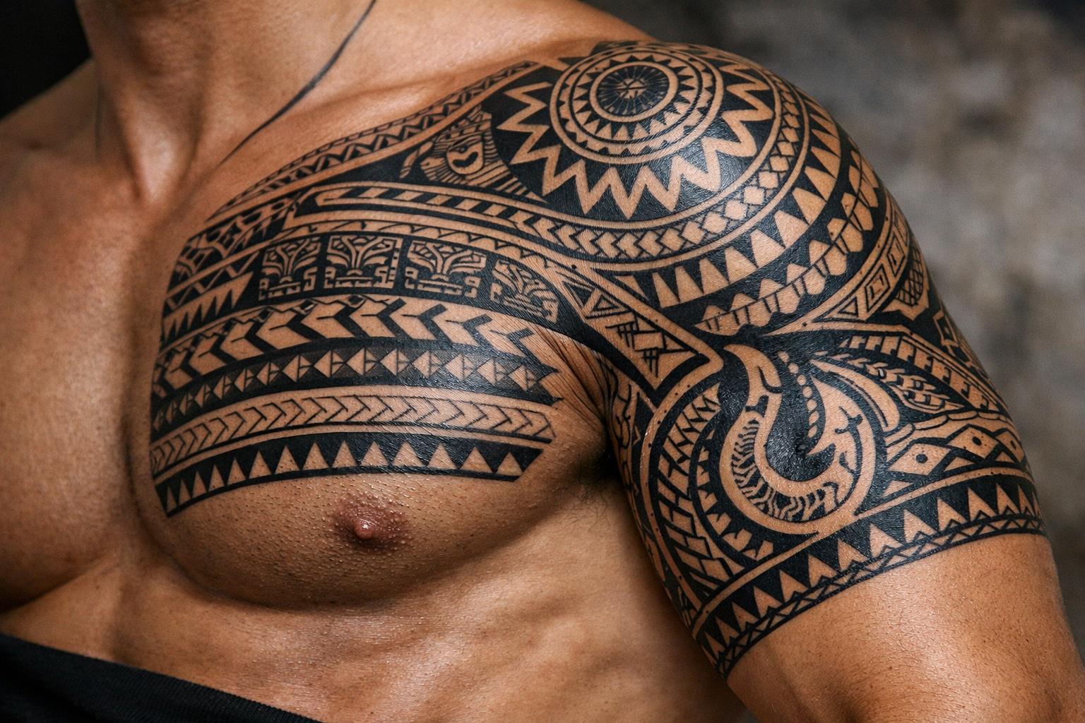 Тату в стиле полинезия