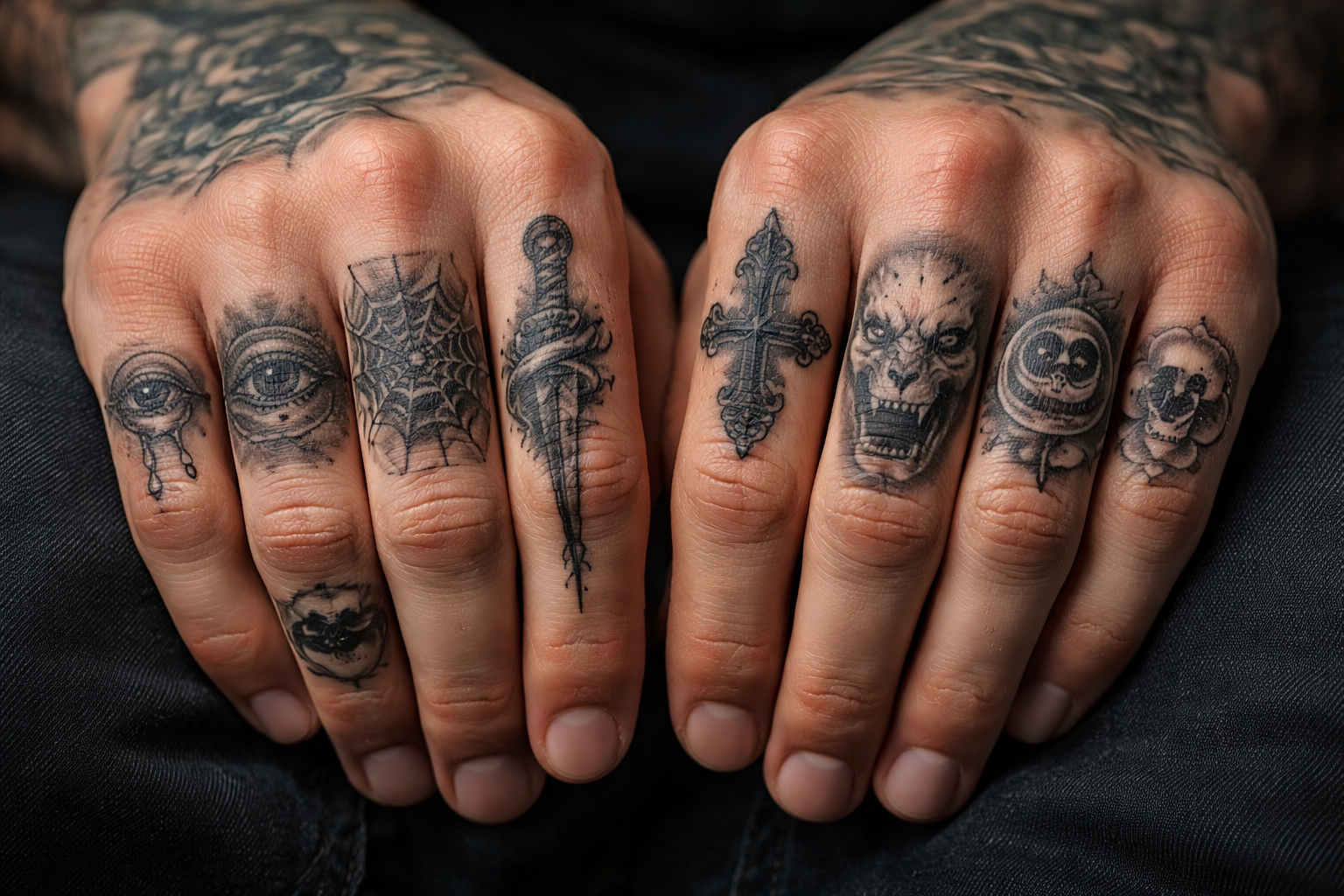 Тату на пальцах