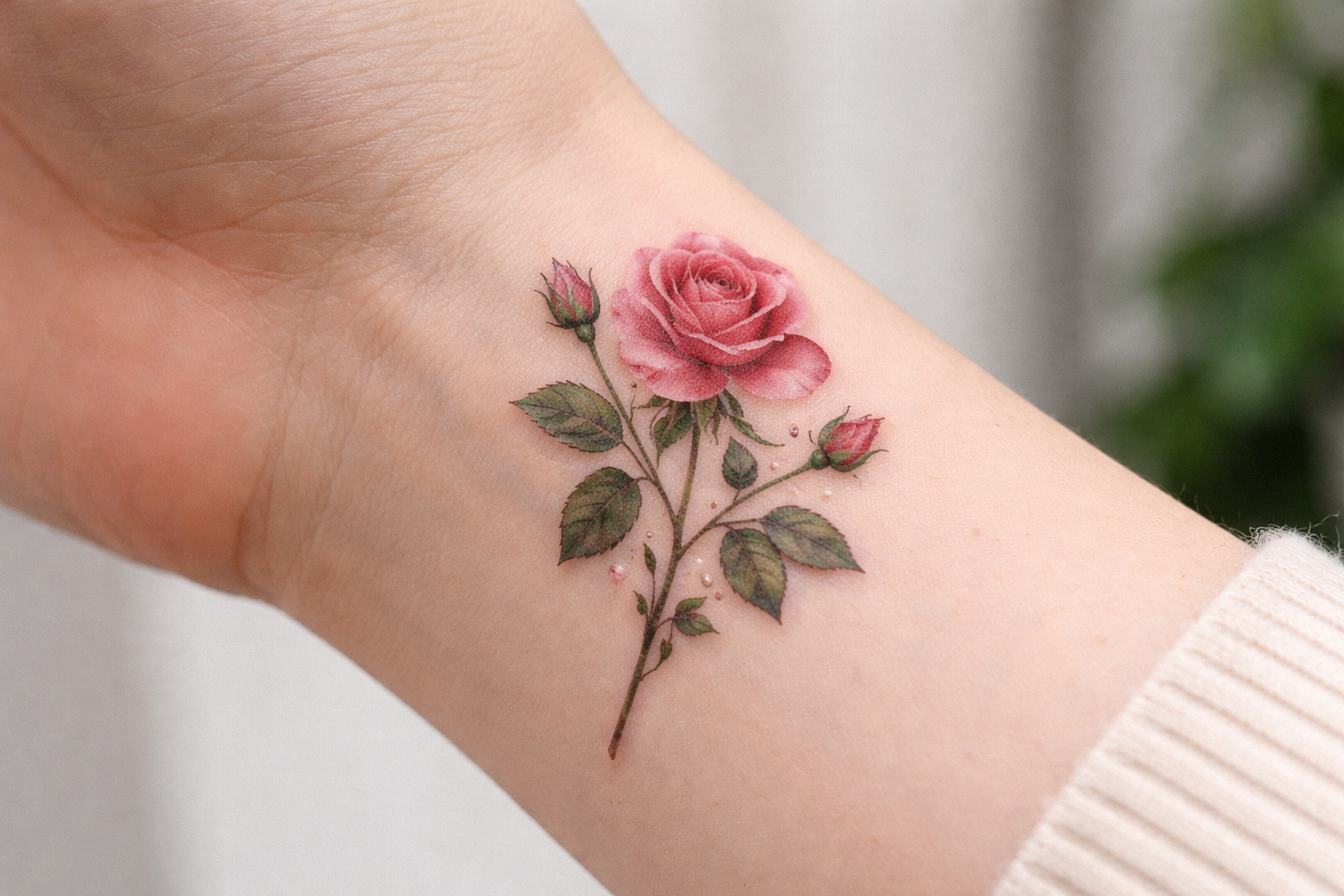 Тату на запястье