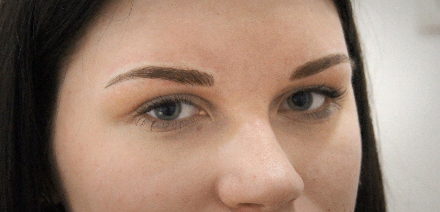 брови техника волоски