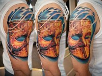 Татуировка венецианская маска