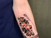 Тату игральная карта Джокер