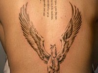 тату лошадь с крыльями