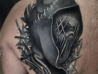 Тату маска хоррор