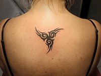 Тату трайбл на спине