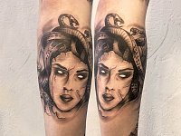 Тату медуза Горгона