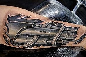 Тату биомеханика, фото мужских и женских татуировок в стиле биомеханика - ТАТУ-МАНИЯ.
