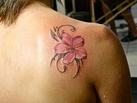 Тату цветок