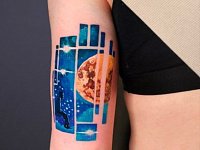 Тату планета и космос