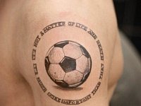Тату футбольное