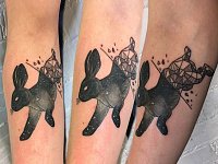 Тату заяц геометрия