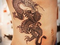Тату дракон