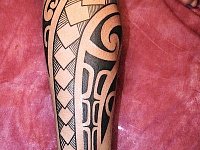 тату полинезийский орнамент