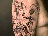 Тату ангел и бес