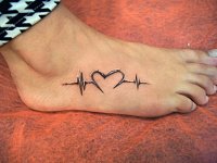 тату кардиограмма