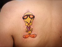 Тату канарейка Твити