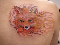 татуировка лисичка