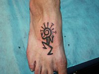 татуировка человечек