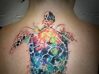 Тату морская черепаха