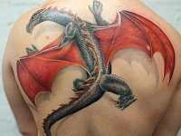 Тату дракон для девушек