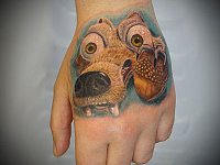 Тату белка скрат