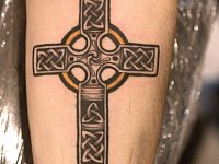 тату кельтский крестик