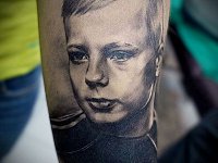 тату теневой портрет