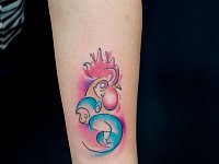 Тату петух и обезьяна