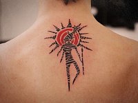 Тату шаман и солнце