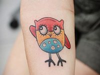Маленькая тату сова