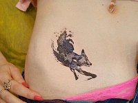 тату дотворк лисичка