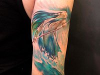 Тату русалка на руке