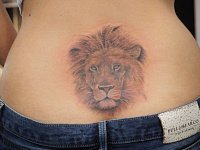 Татуировка голова льва