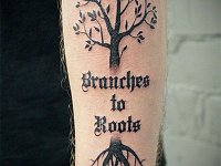 Тату дерево на руке
