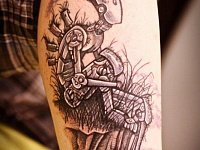 тату железный человек