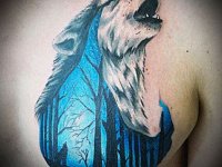 Тату волк и лес