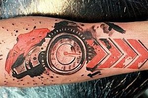 Треш полька (Trash Polka) тату, фото готовых татуировок и эскизов в стиле треш полька - ТАТУ-МАНИЯ