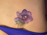 Тату цветы интим