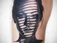 Тату портрет девушки