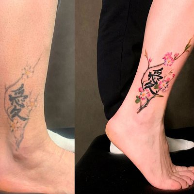 Обновление тату иероглиф