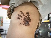 тату отпечаток руки