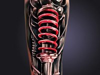 Тату поршень на предплечье