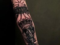 Тату рукав в стиле чикано