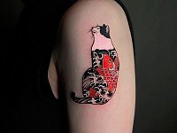Татуировка кот якудза