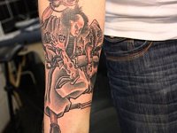 тату самурай и зомби