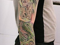 Тату биомеханика рукав