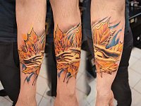 тату кленовый лист