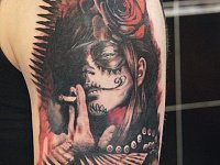 Тату Кармен Муэрто треш полька